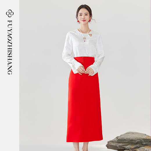 IWY/扶摇系列 新中式别致圆领小衫24FYB325 商品图2