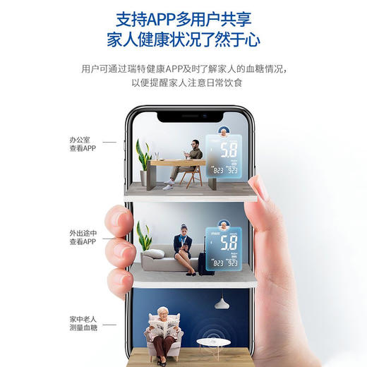 瑞特血糖试纸GS700血糖测试条GM700SB血糖仪试条医用检测仪 商品图1