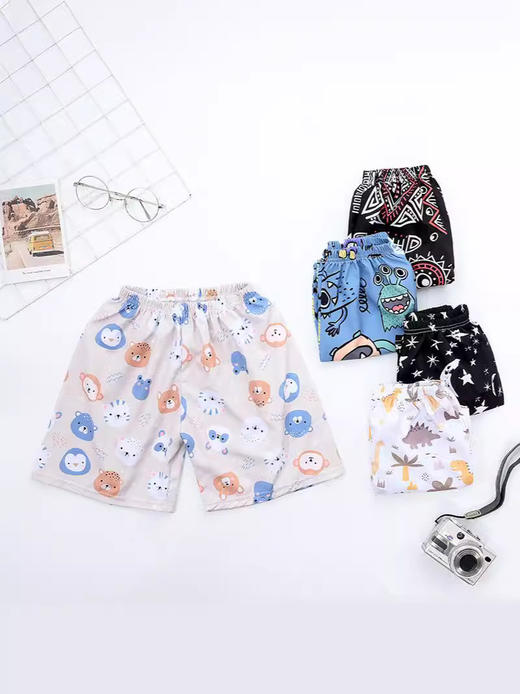 【夏日沙滩，童心荡漾】五分裤宽松舒适，男女儿童皆宜。轻松自在，没有束缚。棉绸面料透气，让孩子在炎炎夏日中舒爽玩耍！ 商品图8