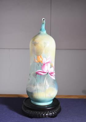 留光溢彩吉祥葫芦瓶