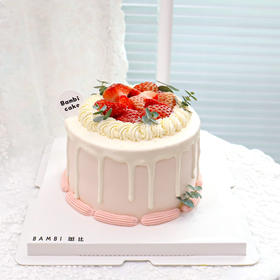 草莓淋面cake