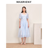 【商场同款】MAXRIENY欧式浪漫公主裙泡泡袖裙法式复古雪纺连衣裙(货号:MC88DR376) 商品缩略图1