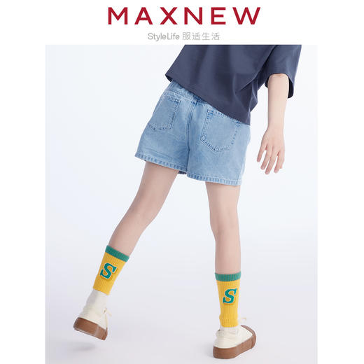 【短裤】童装多彩百搭经典牛仔短裤 1N2364301 商品图2