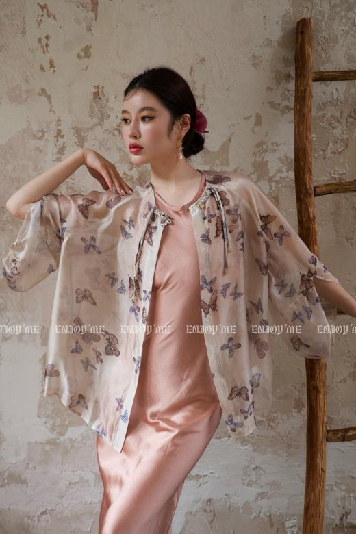 【门店同款】ENJOY夏季云敛-简约雅致醋酸背心裙 157309541 商品图3