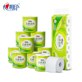 心相印云感系列150克10卷装四层立体压花卷筒卫生纸
