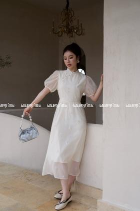 【门店同款】ENJOY夏季轻国风钉珠连衣裙 157303552