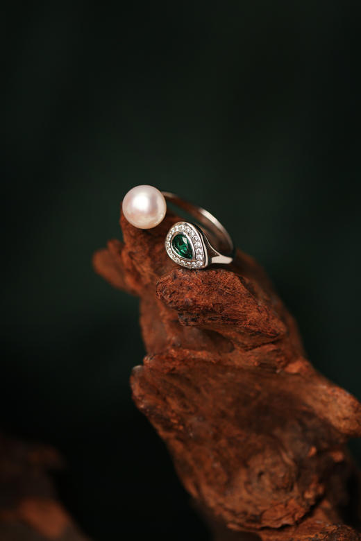 Manreya玛芮雅“碧波翠影”淡水珍珠戒指 商品图1