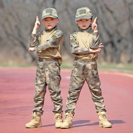 【儿童战术蛙服】儿童战术蛙服作训服男女童套装特种兵军训夏令营亲子户外拓展hgz 商品图2