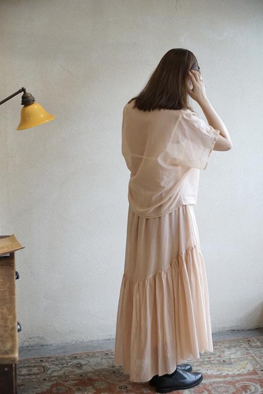 elsa esturgie 不对称设计褶皱半身裙（内衬薄纱） 商品图10