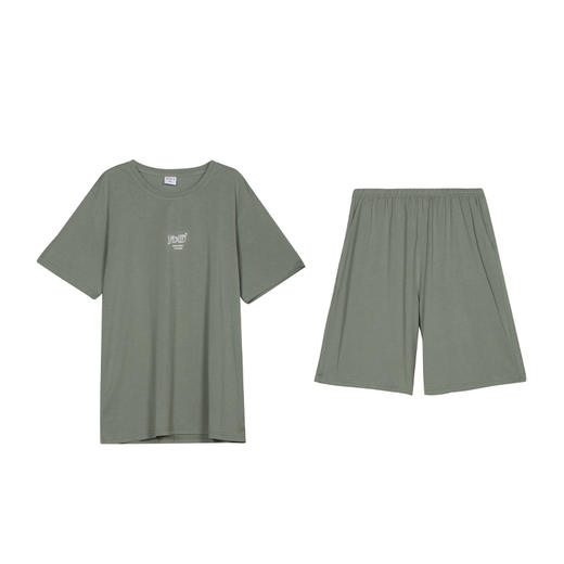 都市丽人生活家居男士棉质短袖短裤都市锋尚睡衣套装FH42E1 商品图0