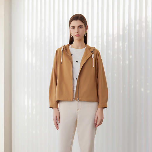 【短款夹克外套】2024夏季新款时尚外套春秋季节必备舒适柔软简约款 商品图0