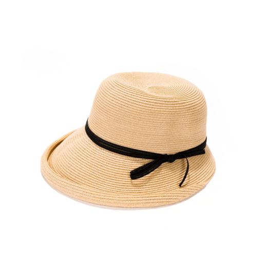 【KAWATANI】2024春夏新款 儿童成人亲子款发箍防晒帽/编织小卷檐款防晒帽 商品图0