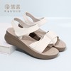 信诺 厚底轻便女鞋 2024新款夏季真皮舒适沙滩凉鞋外穿软底妈妈鞋L950-2 商品缩略图0