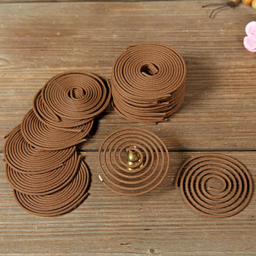 【室内檀香盘】檀香盘香艾草沉香崖柏室内香薰香印度老山4小时盘香供香-24XPXH057 商品图2