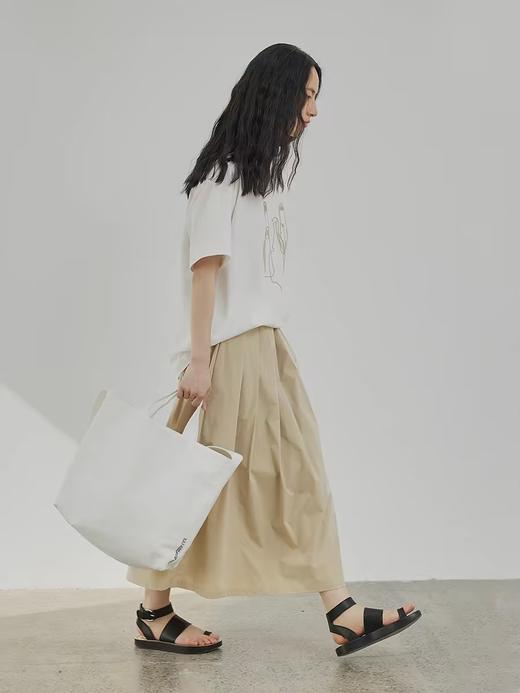 步履不停/4A41090C/通勤休闲A字百褶裙半身裙 商品图2