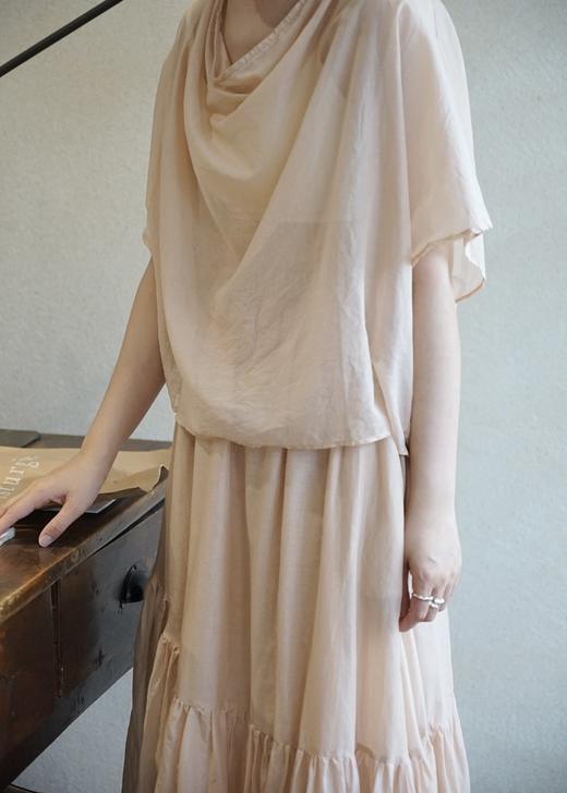 elsa esturgie 宽松带皱褶T恤上衣 商品图3