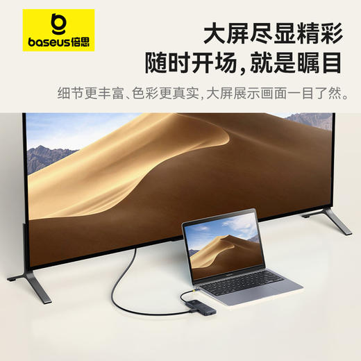 倍思 NOMOS 双线快充 六合一 HUB扩展坞 商品图3