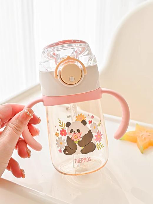 膳魔师熊猫系列ppsu吸管杯BBSI-350 PK(PD)粉色 商品图2