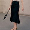 EITIE爱特爱夏季新款时尚通勤不规则下摆修身高腰半身裙女裙7406110 商品缩略图3