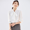 【气质飘带】罗蒙女士长袖衬衫优雅干练舒适商务上衣衬衫女 商品缩略图1