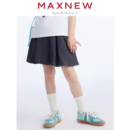 【裙装】童装云感棉百褶时尚半裙 1N2365101 商品图0