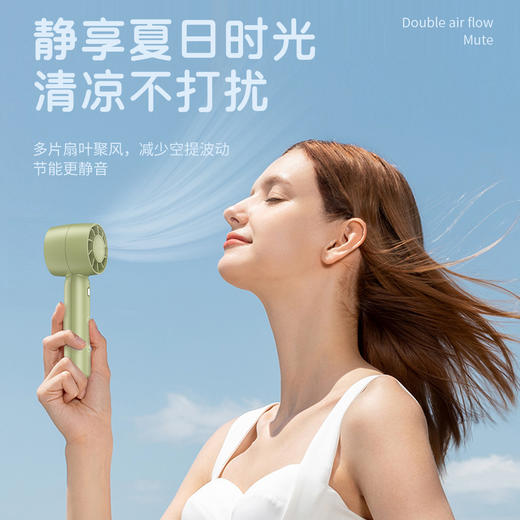 【29.9/任选两件】一手掌握，出行无忧！高转速马达，快速享受清爽~夏季迷你便携式手持涡轮风扇 USB迷你小风扇 桌面风扇静音。ry 商品图0