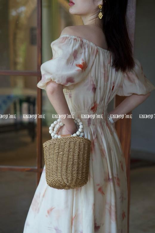 【门店同款】ENJOY夏季半夏木槿方领连衣裙 157347230 商品图7