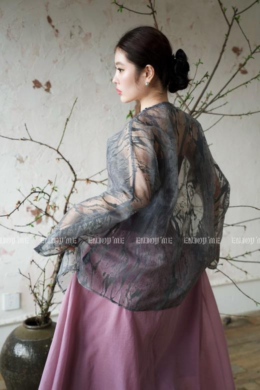 【门店同款】ENJOY夏季云敛-欧根纱晕染防晒衫 157212052 商品图4