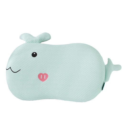 【超值买1送1 两件随时替换 】凉而不冰，透气排汗！夏天儿童护颈椎记忆棉枕头冰丝，母婴级A类3D豆豆按摩颗粒夏季凉枕学生 家用带枕套 猫肚记忆枕！-QQ 商品图4