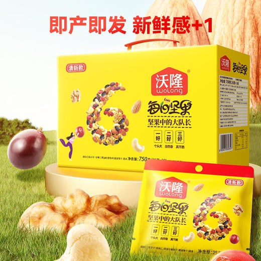 现货 沃隆750g每日坚果30包混合坚装 商品图4