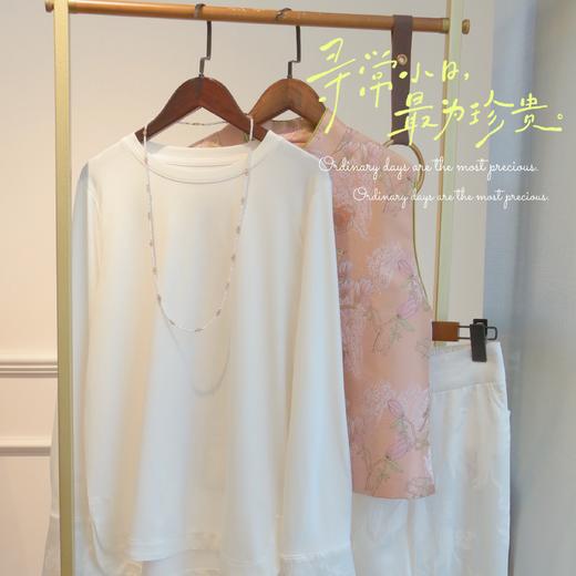 甄珠贝 chao极春天的配色 3-4mm小米珠+天然水晶 总长度83cm 商品图0