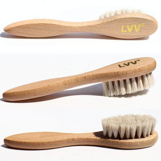 LVV上油刷榉木马毛刷实木手柄刷清洁刷鞋刷打蜡刷子 商品图2