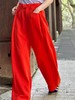 TYNVIE 后松紧腰阔腿裤-亮橘 商品缩略图10