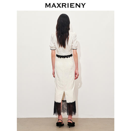 【黑白优雅主义-商场同款】MAXRIENY复古泡泡袖风情衬衫截短上衣(货号:MC85TP067) 商品图3