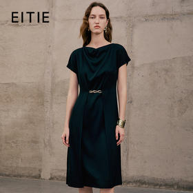EITIE爱特爱夏季新款大气收腰显瘦通勤连衣裙7407112
