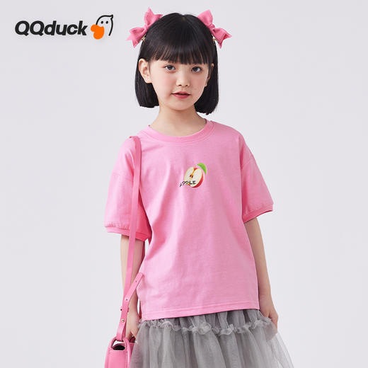 【清仓捡漏】【凉感棉】【120-160】【可可鸭】女童夏款凉感休闲百搭短袖T恤 商品图1