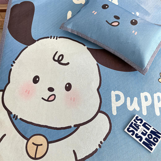 【3D透气支撑，像小冰块一样凉的秘密！】凉感冰丝 遇见清爽 舒适可爱卡通冰丝凉席三件套 可水洗儿童空调席软席 夏季凉感宿舍凉席！-QQ 商品图3