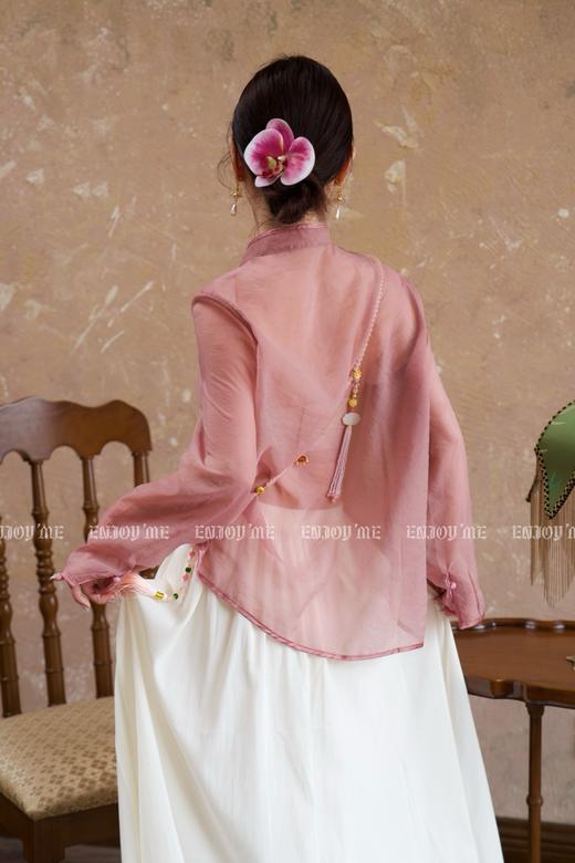 【门店同款】ENJOY夏季云敛-美玉生烟欧根纱衬衫 157301629 商品图6