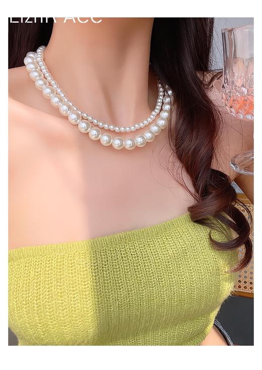 BAOFANDI宝梵迪奶油风贝珠项链 送妈妈送爱人戴上显气质 商品图0