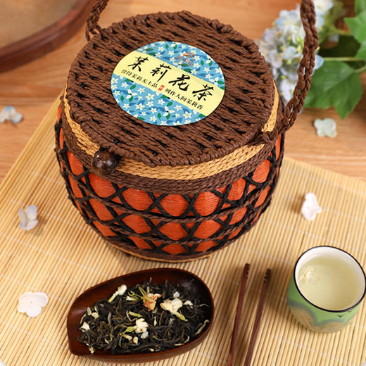 茶中仙茉莉花茶，350g大容量，一篓花茶屋满香【G】 商品图3