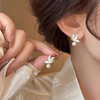 JZ简约气质小香风白色滴油珍珠耳钉女2024新款欧美复古耳环百搭耳饰 商品缩略图0