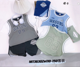 【新上架】木佑果夏MT3630男中童短袖速干套装F240228