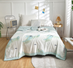 水星家纺 抗菌全棉夏被-耀·云端波澜