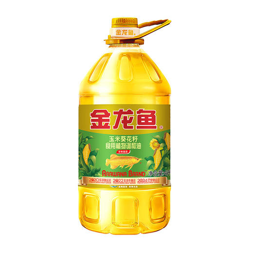 金龙鱼玉米葵花籽食用植物调和油4L(非转) 商品图4