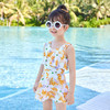 【儿童泳衣女孩 夏季女童连体衣】中小童公主碎花游泳沙滩裙装备 可爱卡通游泳衣 商品缩略图1