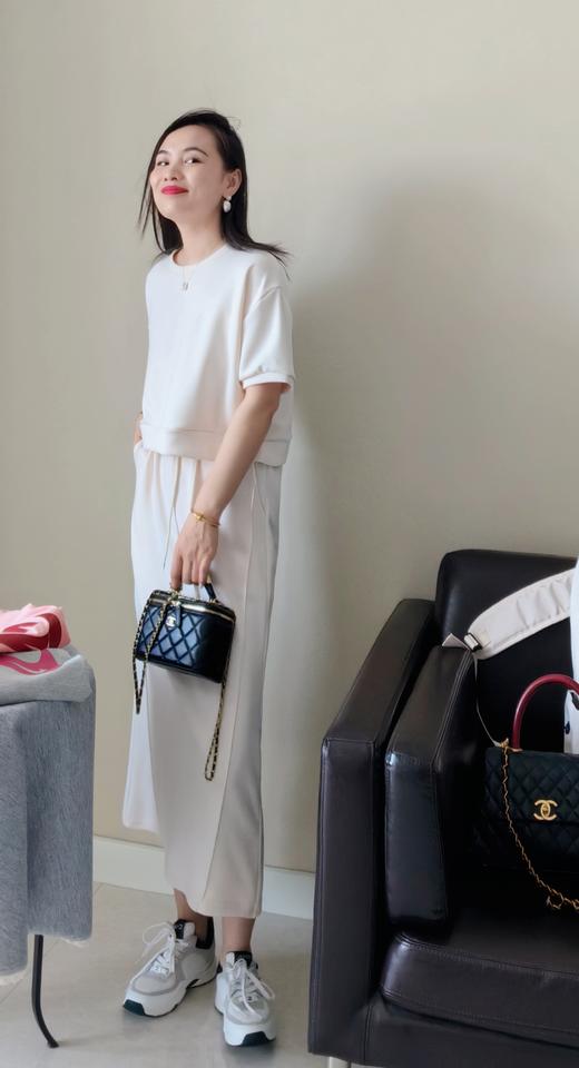 【空气棉上衣+开叉半裙】 运动休闲懒人套装 商品图3