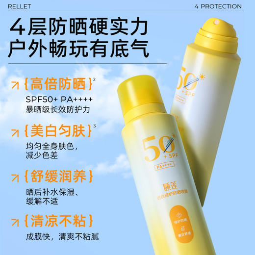 【春日特供】颐莲SPF50透白倍护防晒喷雾200ml加量不加价 商品图1