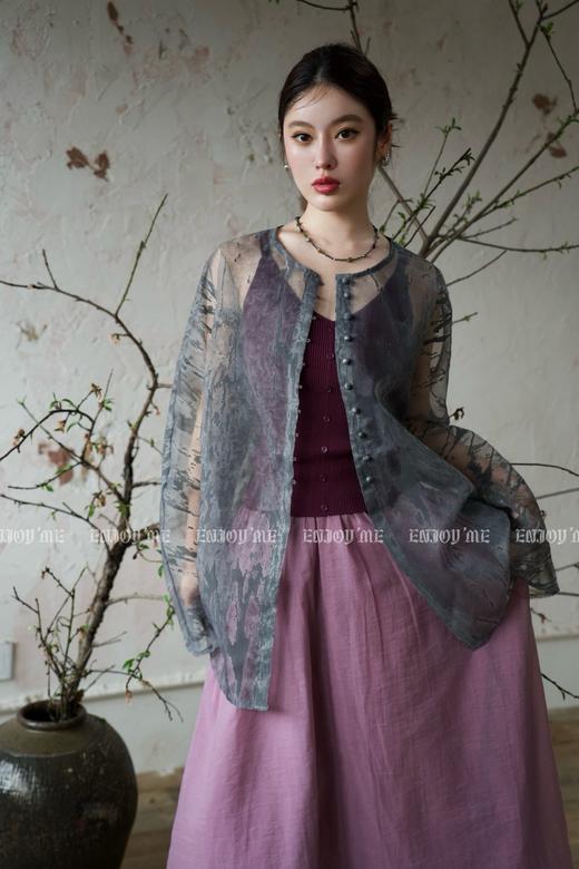 【门店同款】ENJOY夏季云敛-欧根纱晕染防晒衫 157212052 商品图2