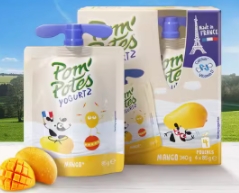 法国Pom' Potes法优乐酸奶 mango 芒果 340g