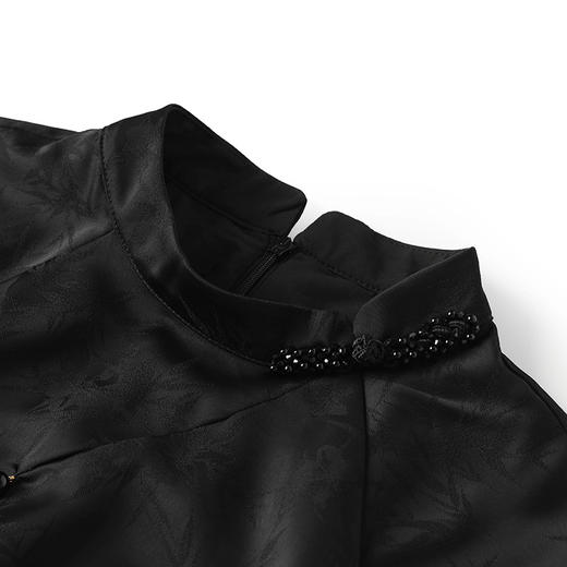 新中式提花旗袍改良复古，白月光清冷风显瘦连衣裙WLZD- 2413202 商品图2